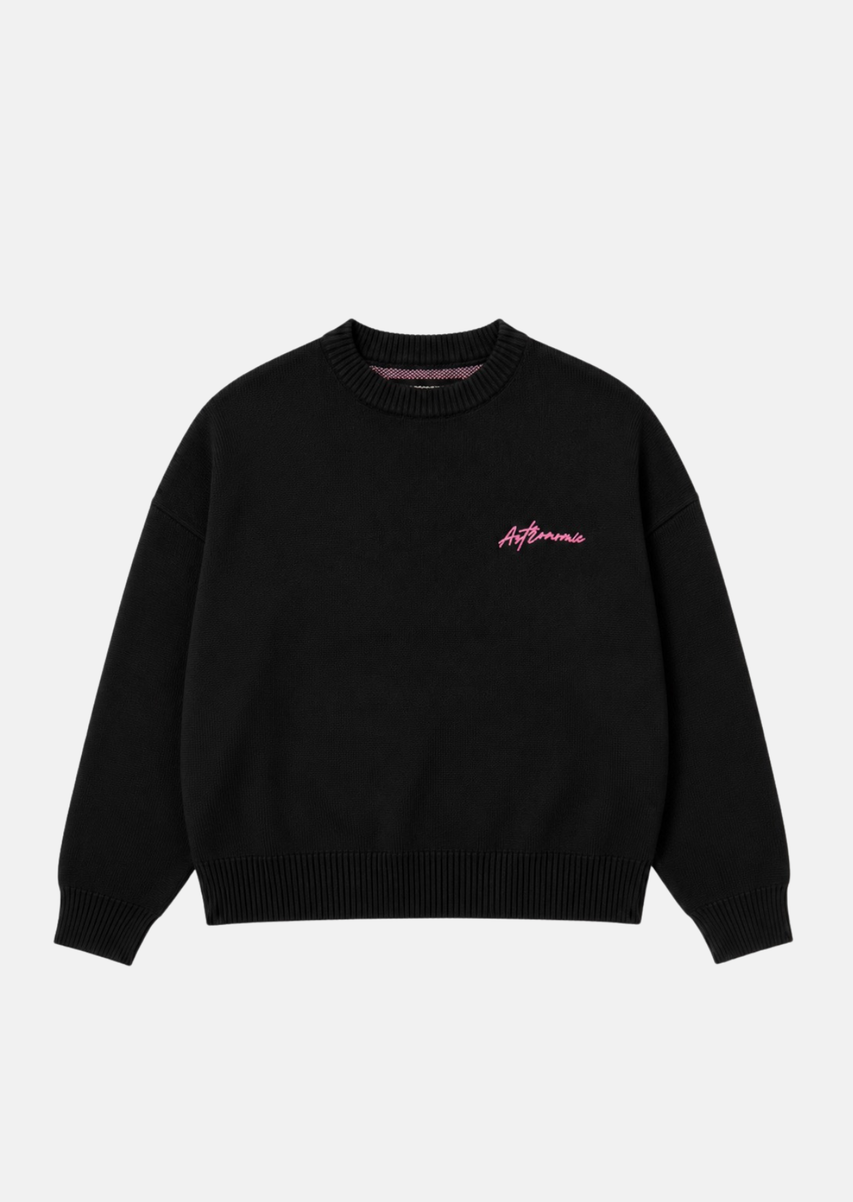 Sweater Signature - Negro y Rosado