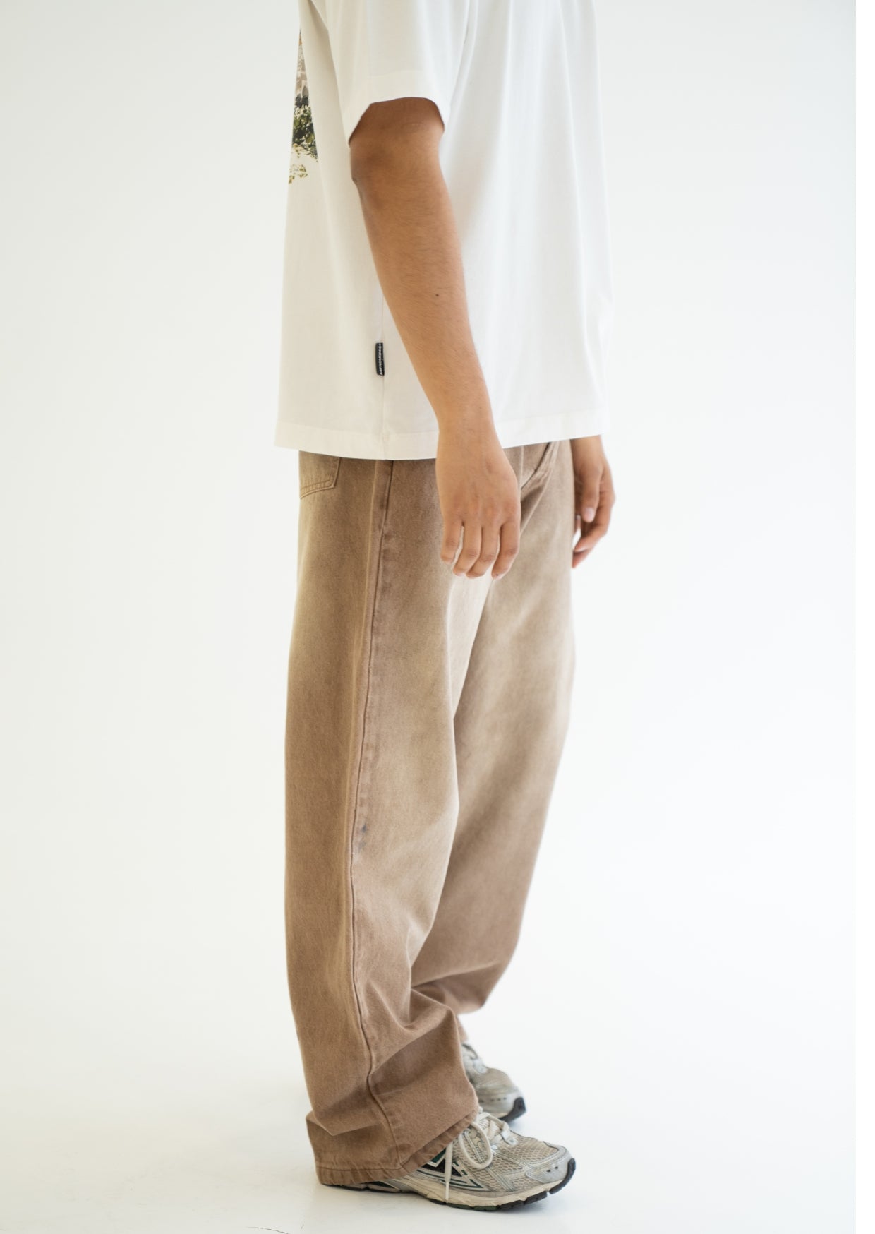 Wide fit Jean - Arena Desgastado