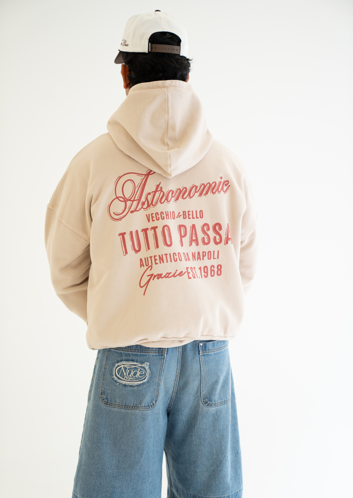 Hoodie Tutto Passa- Beige