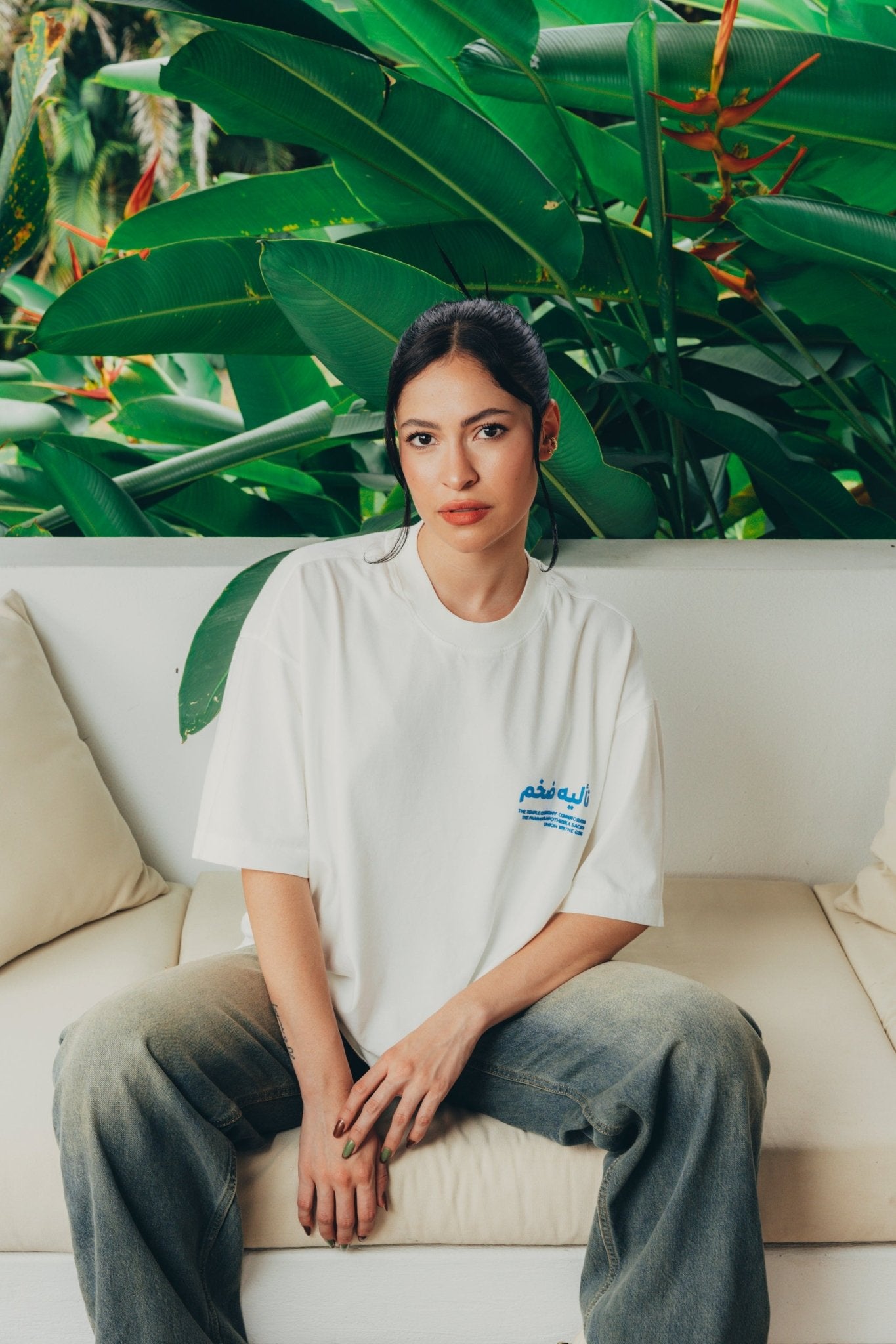 Camiseta Neferiti - Blanco Hueso - Astronomic