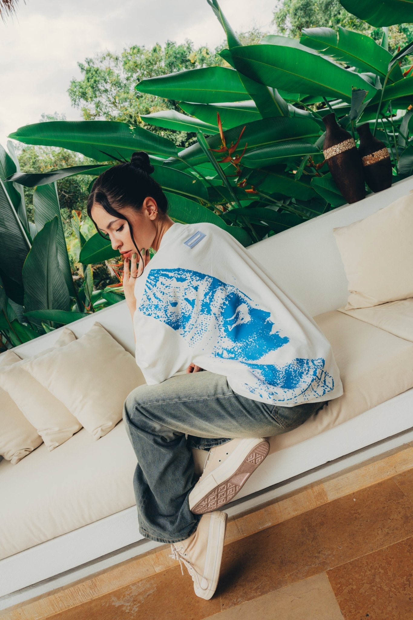 Camiseta Neferiti - Blanco Hueso - Astronomic