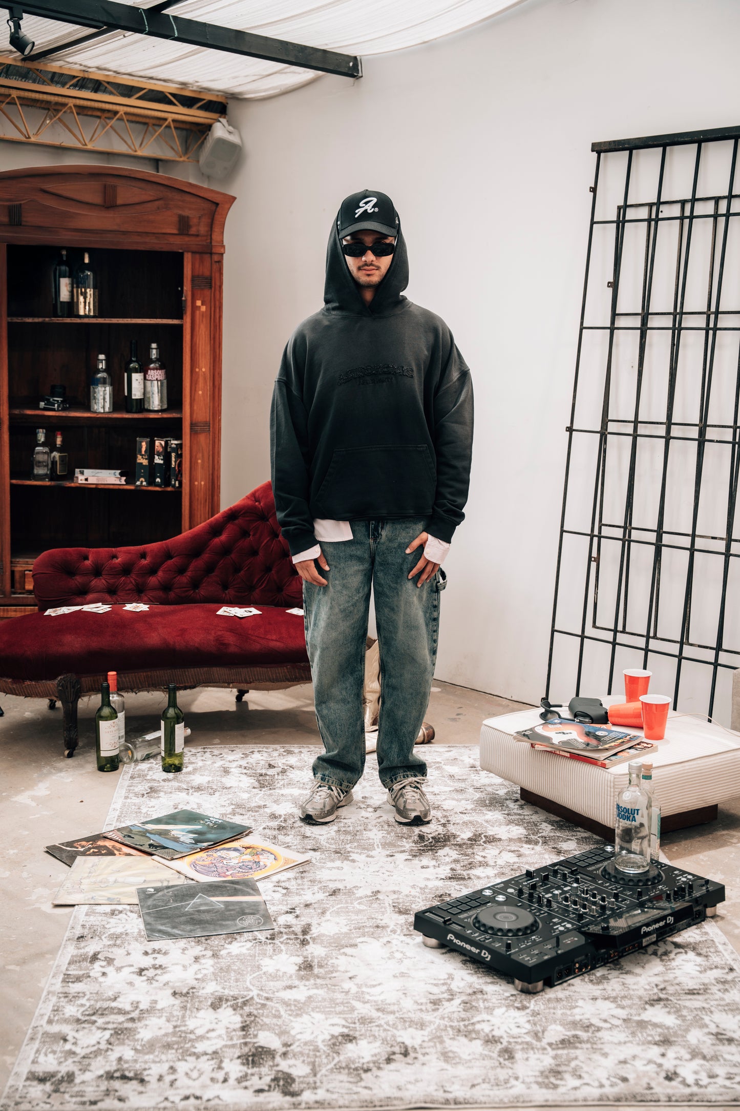 Hoodie After Party - Gris Degradé