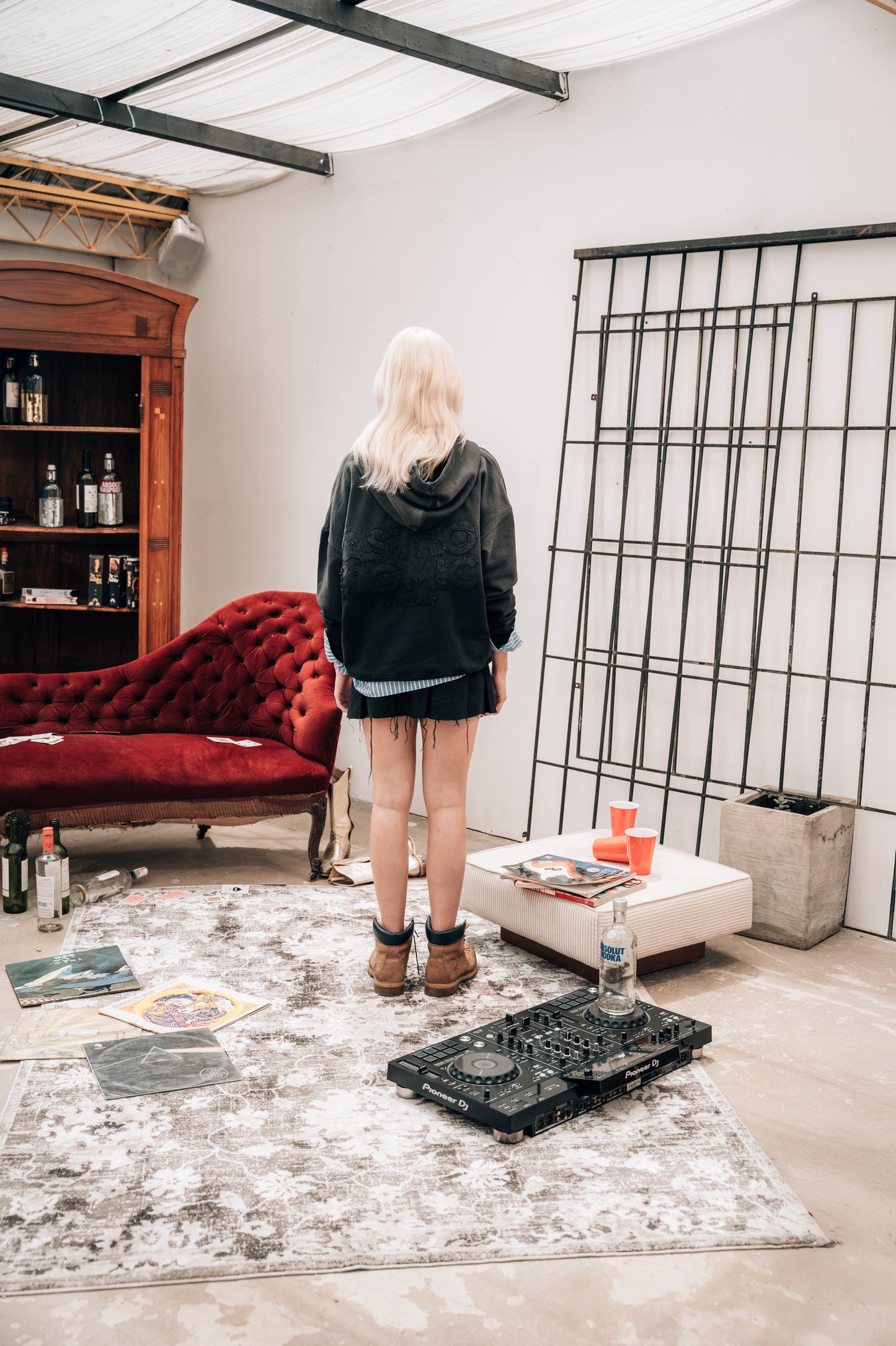 Hoodie After Party - Gris Degradé