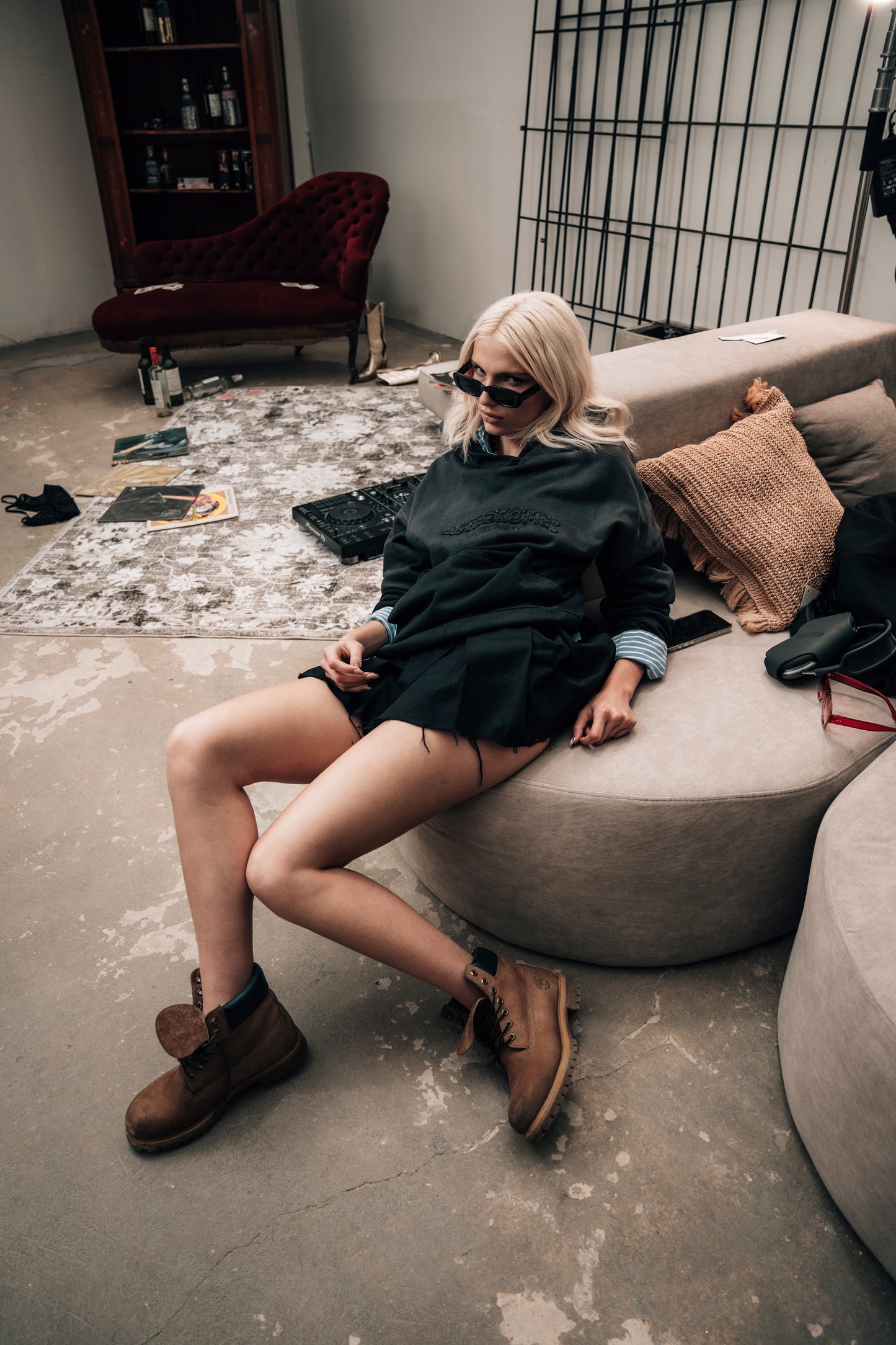 Hoodie After Party - Gris Degradé