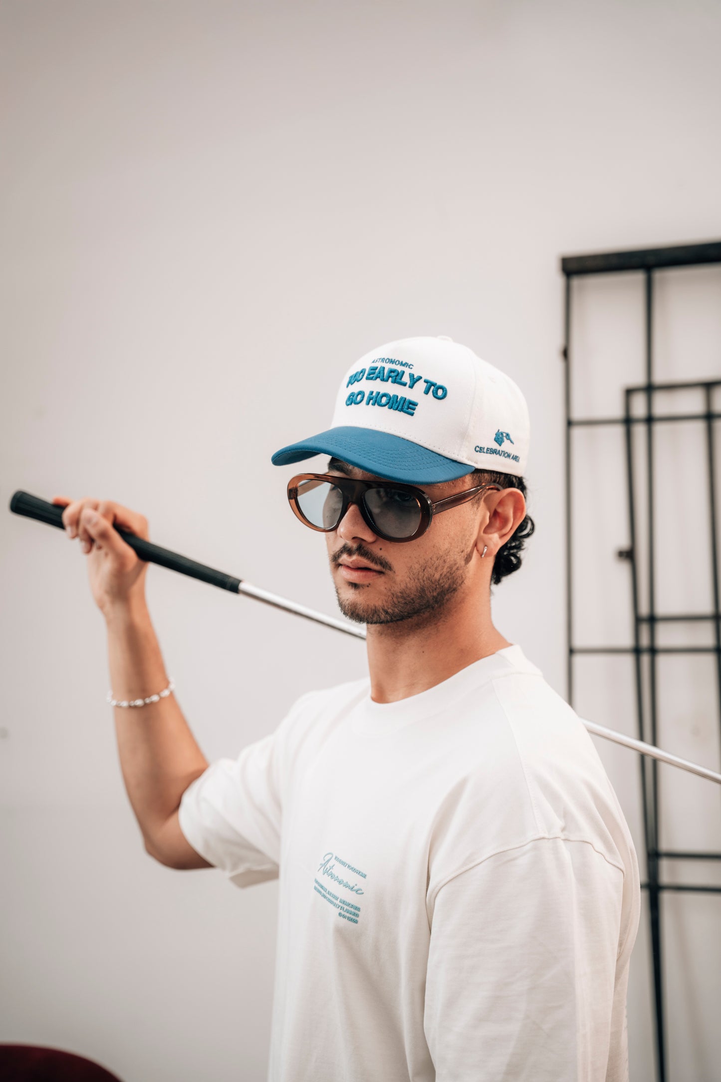 Gorra Too Early - Azul y Crema