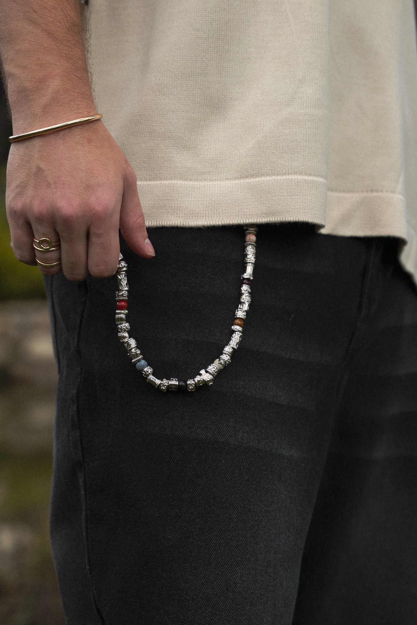 Cadena Para Pantalón Andiamo Piano - Plateada