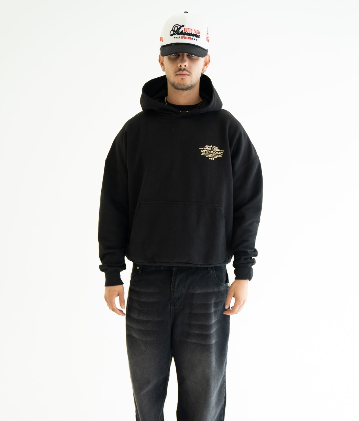 Hoodie Portofino Sunset- Negro