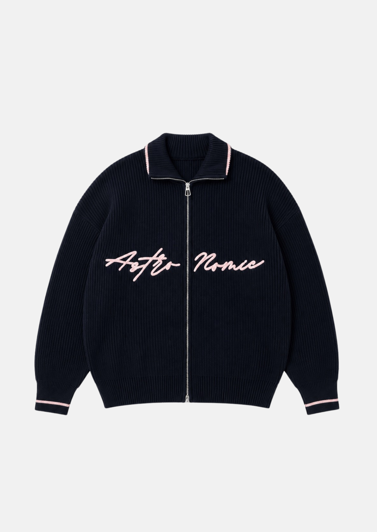 Zipper Knit Signature - Azul Oscuro