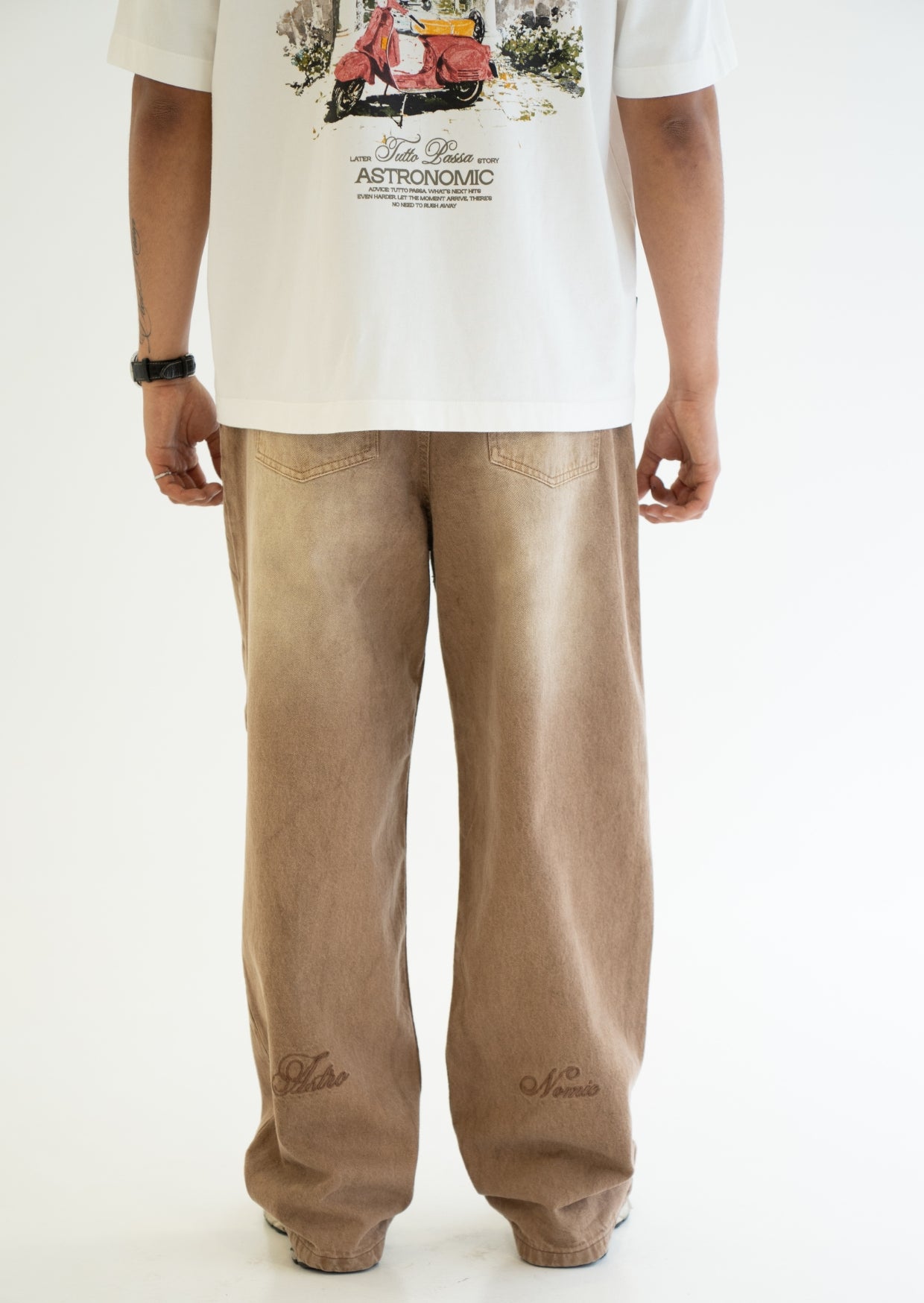 Wide fit Jean  - Arena Desgastado