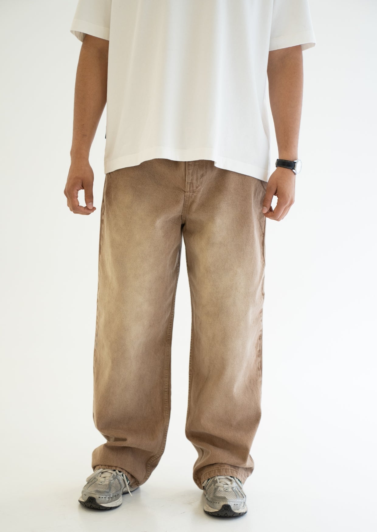 Wide fit Jean  - Arena Desgastado