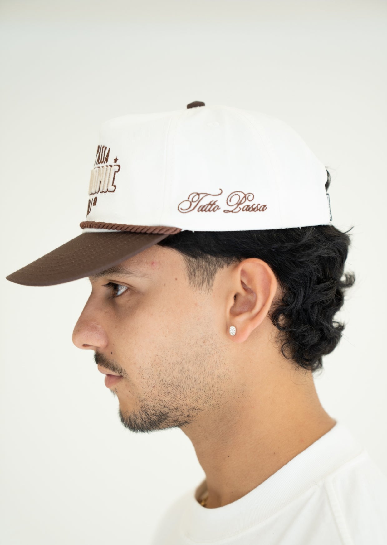 Gorra Golfer Napoli - Crema y Café