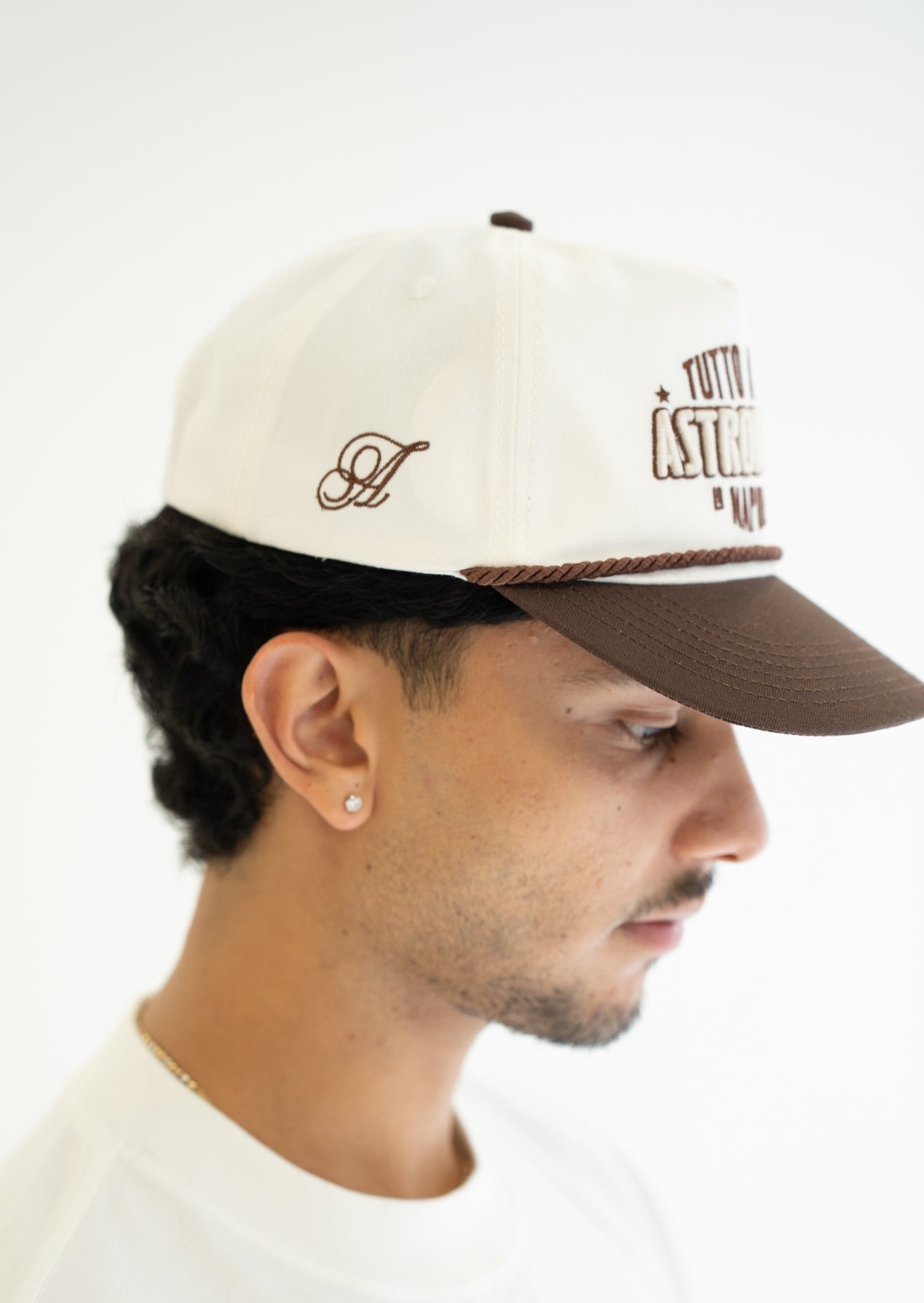 Gorra Golfer Napoli - Crema y Café