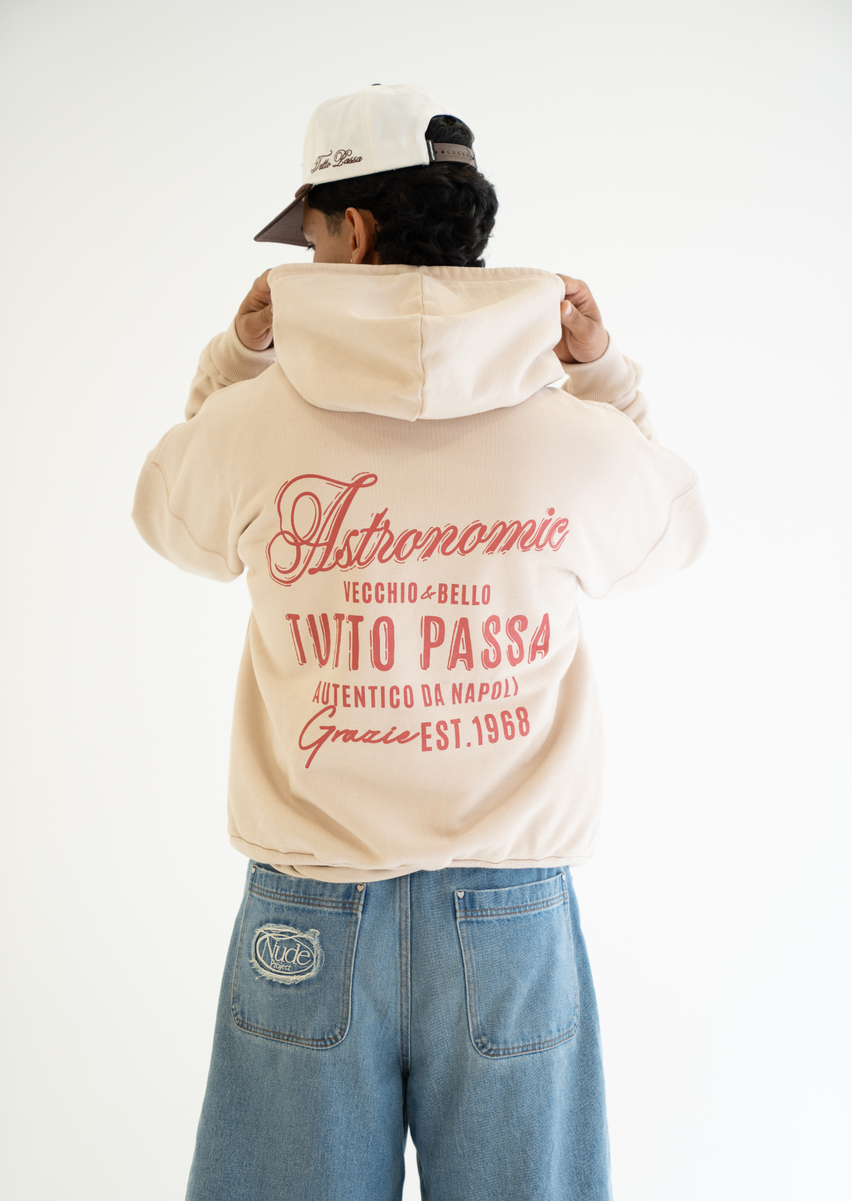 Hoodie Tutto Passa- Beige
