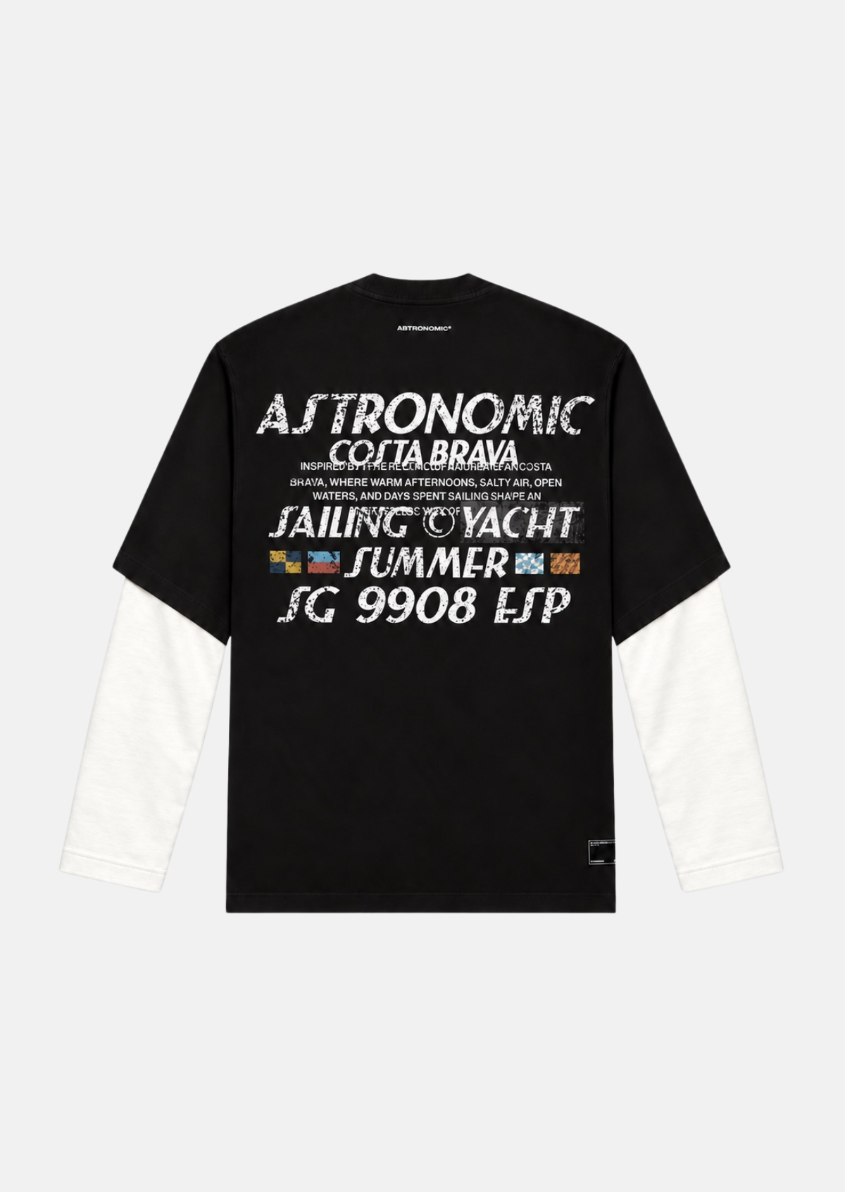 Camiseta Doble Manga Yacht - Negro