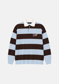 Knit Polo Coast - Azul y Café