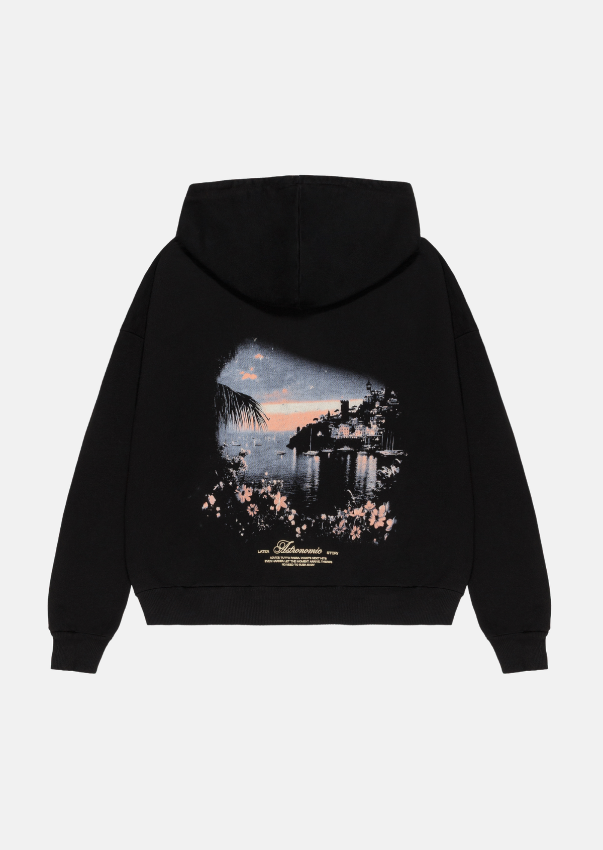 Hoodie Portofino Sunset- Negro
