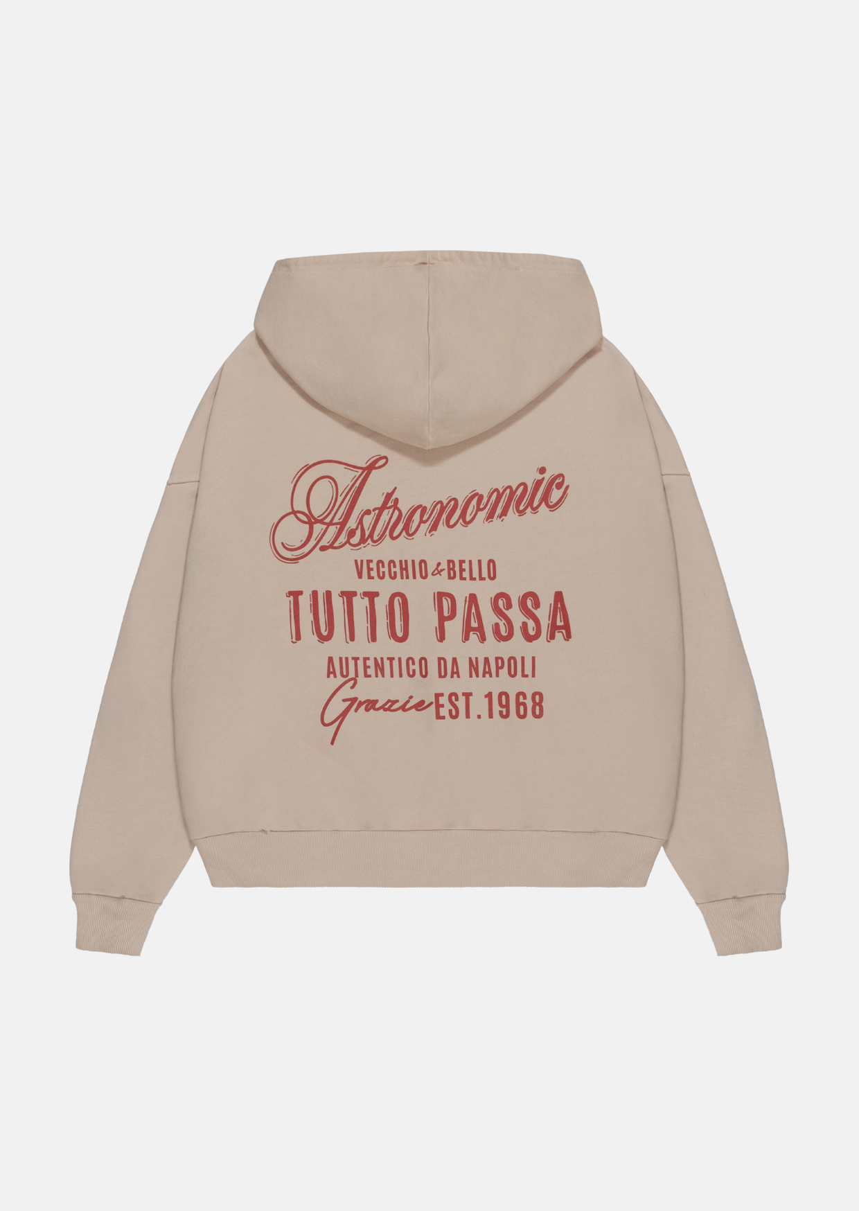 Hoodie Tutto Passa- Beige