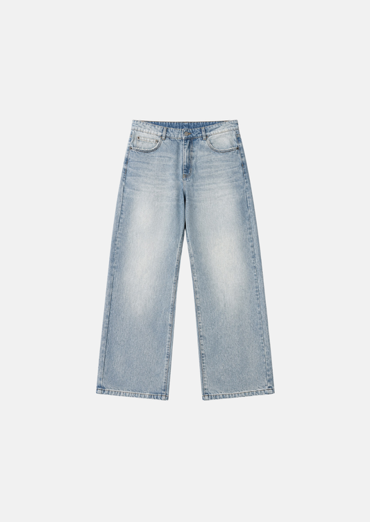 Relaxed Fit Jeans - Azul Hielo