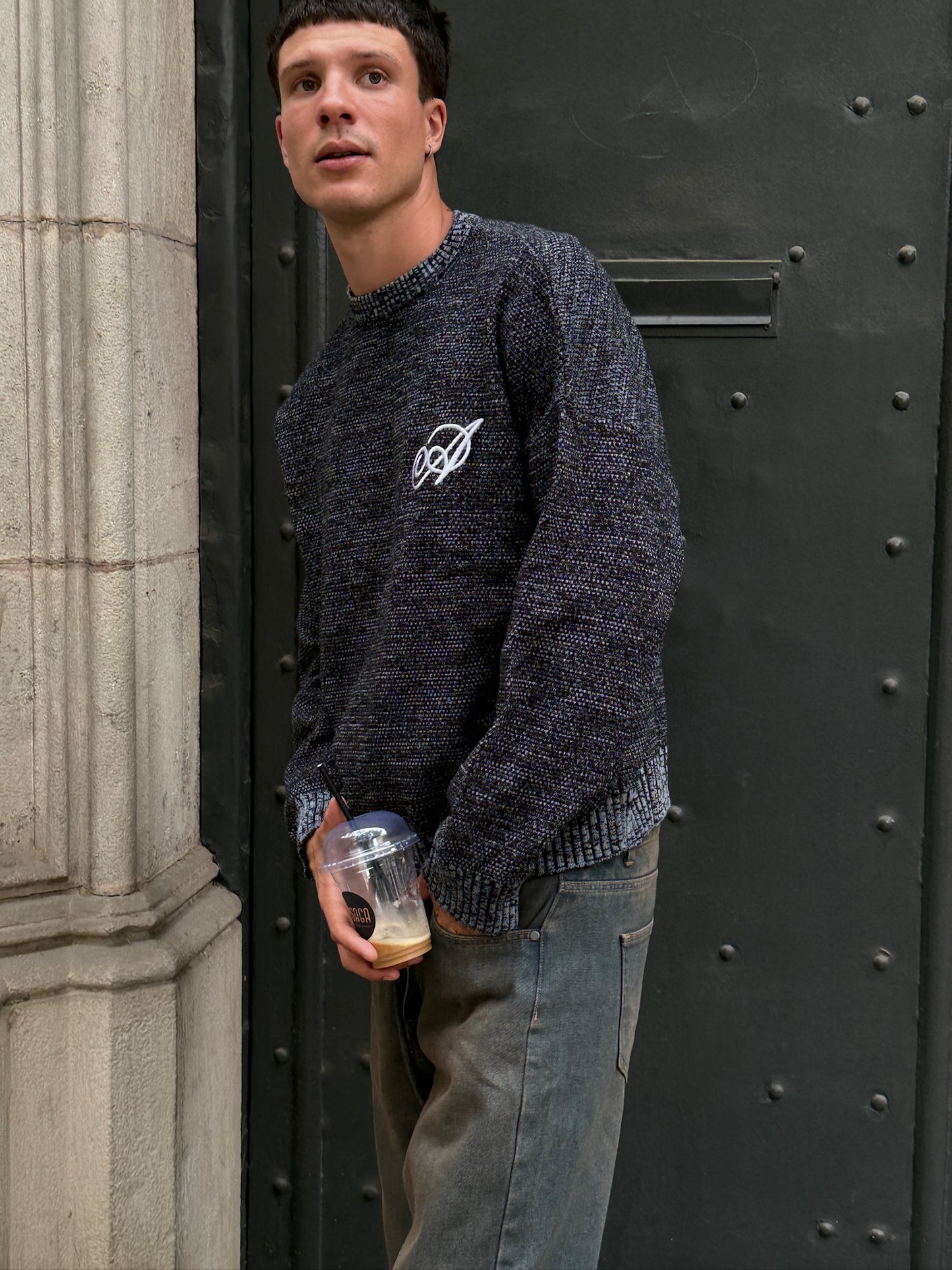 Knit Sweater Night - Negro
