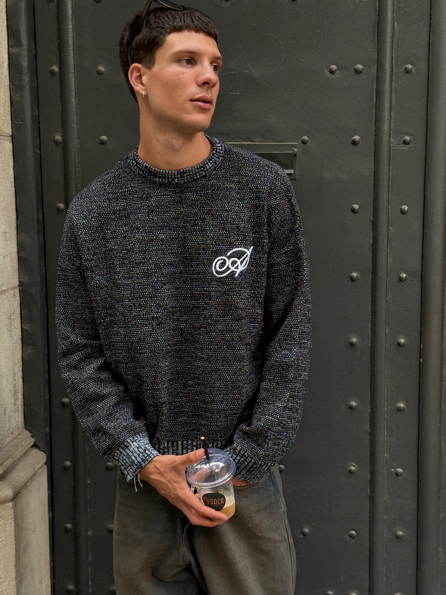 Knit Sweater Night - Negro