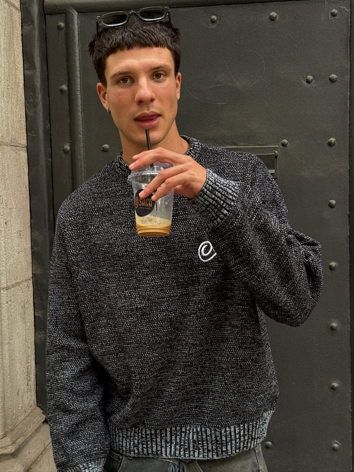Knit Sweater Night - Negro