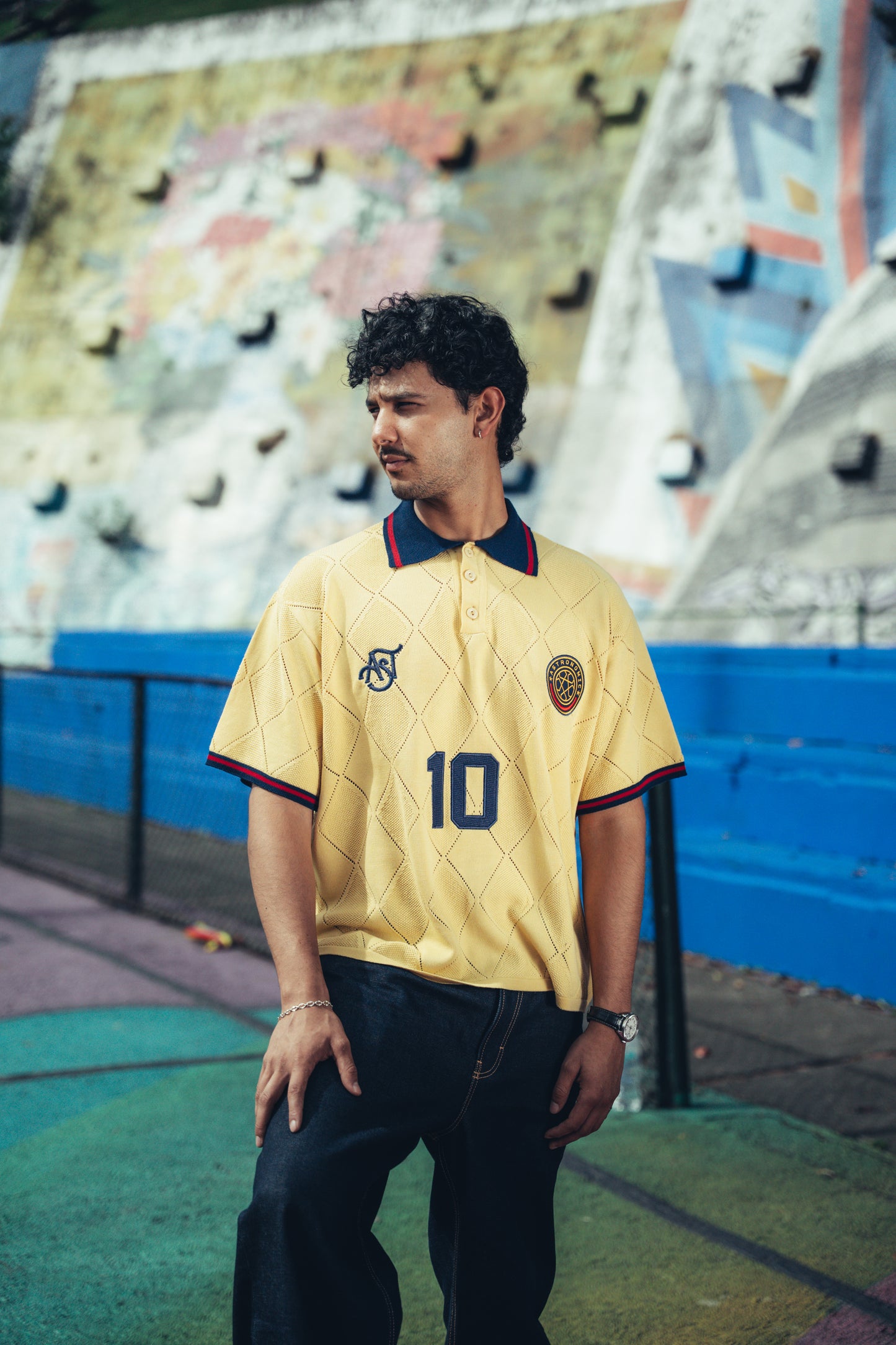 Camiseta Polo Colombia - Amarillo