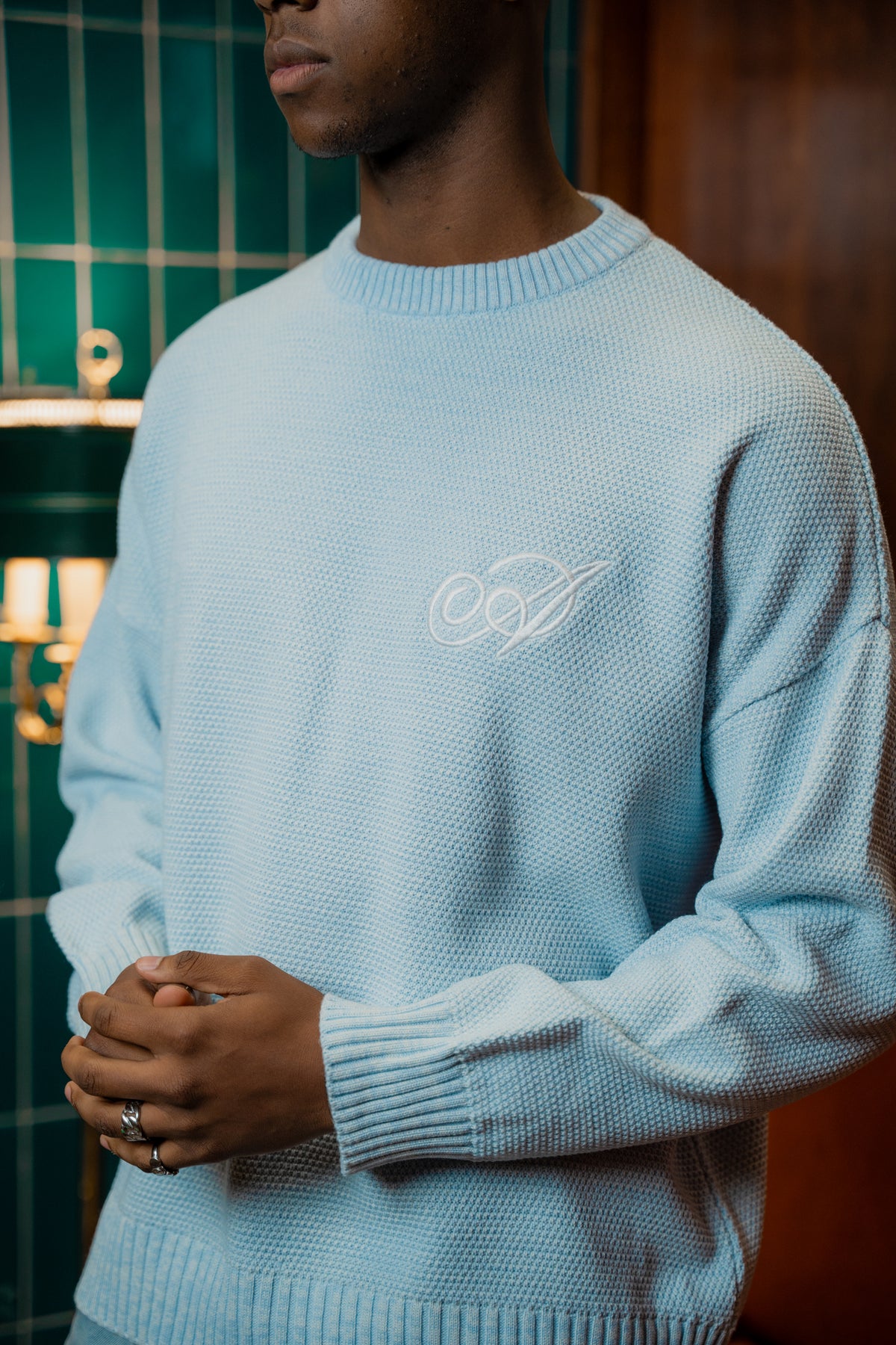 Knit Sweater Day - Azul Bebé