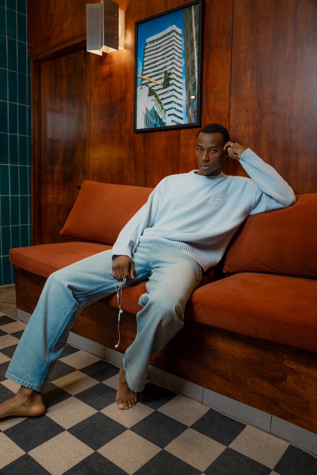 Relaxed Fit Jeans - Azul Hielo