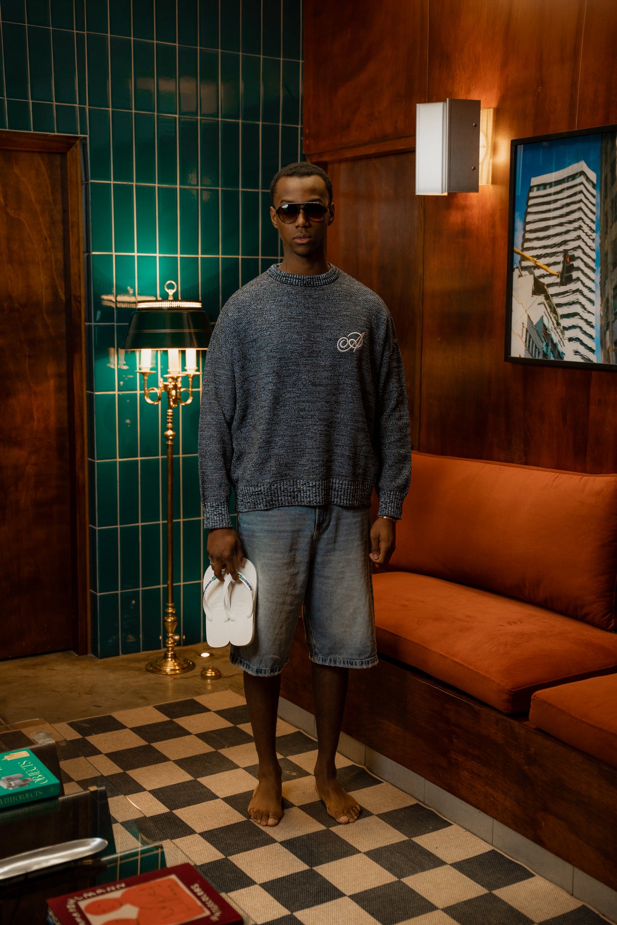 Knit Sweater Night - Negro