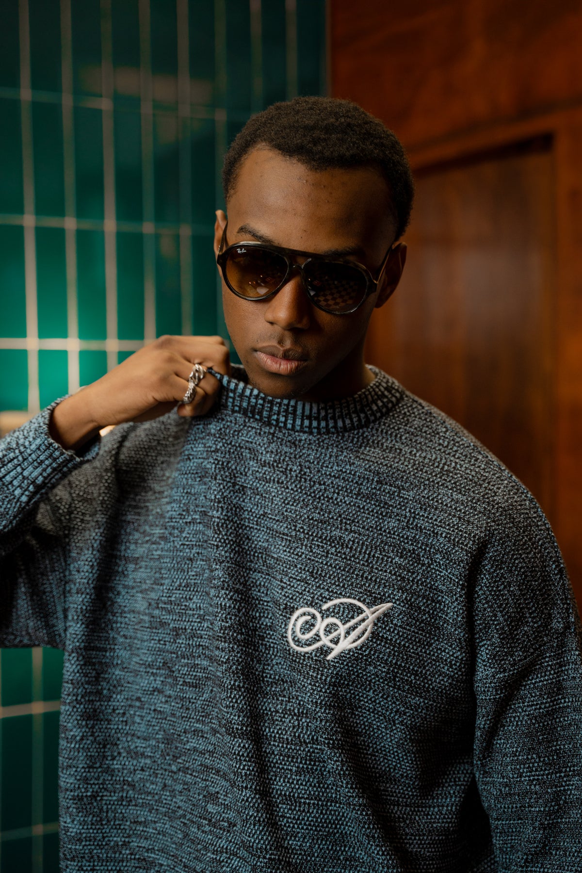 Knit Sweater Night - Negro