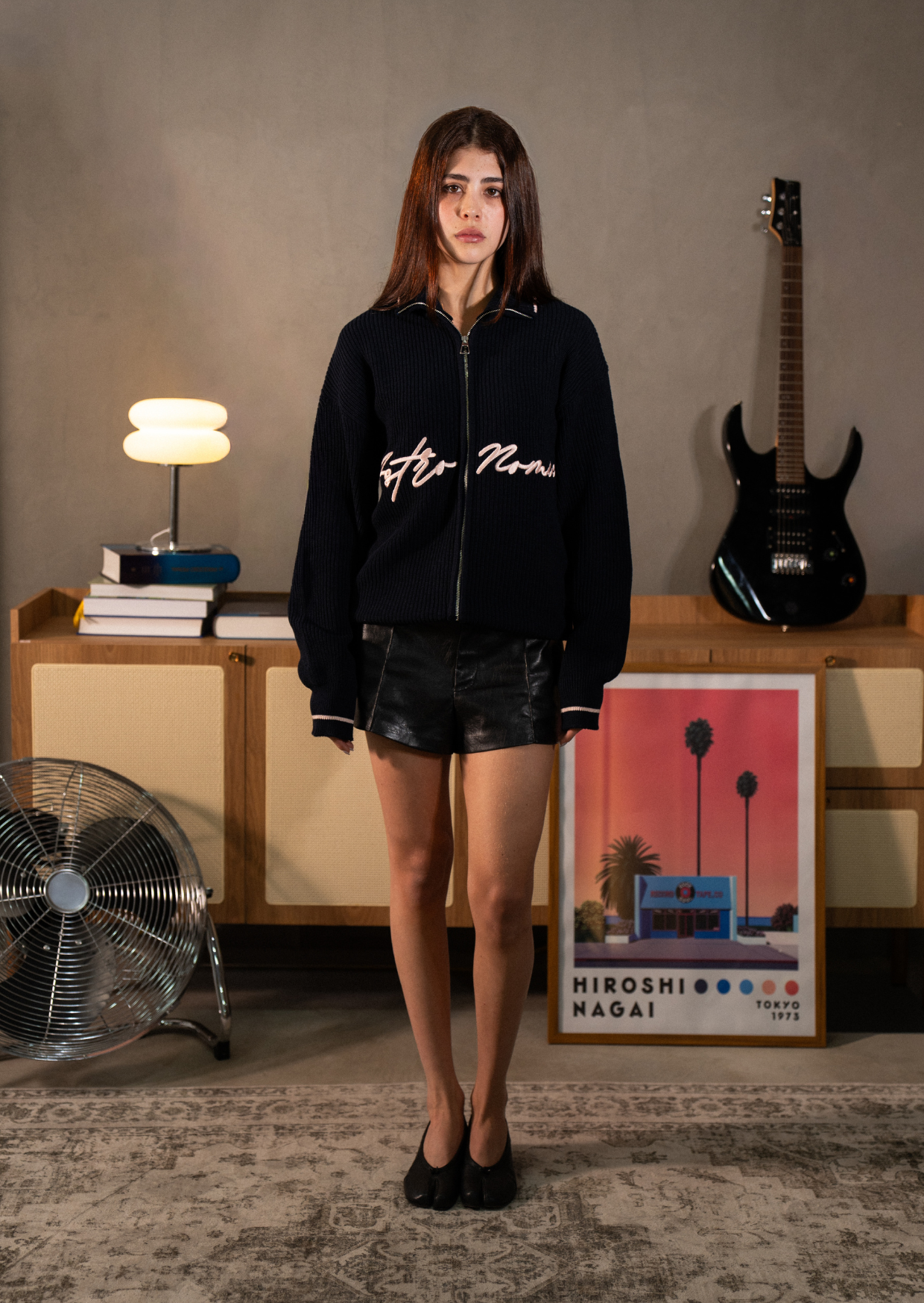 Zipper Knit Signature - Azul Oscuro