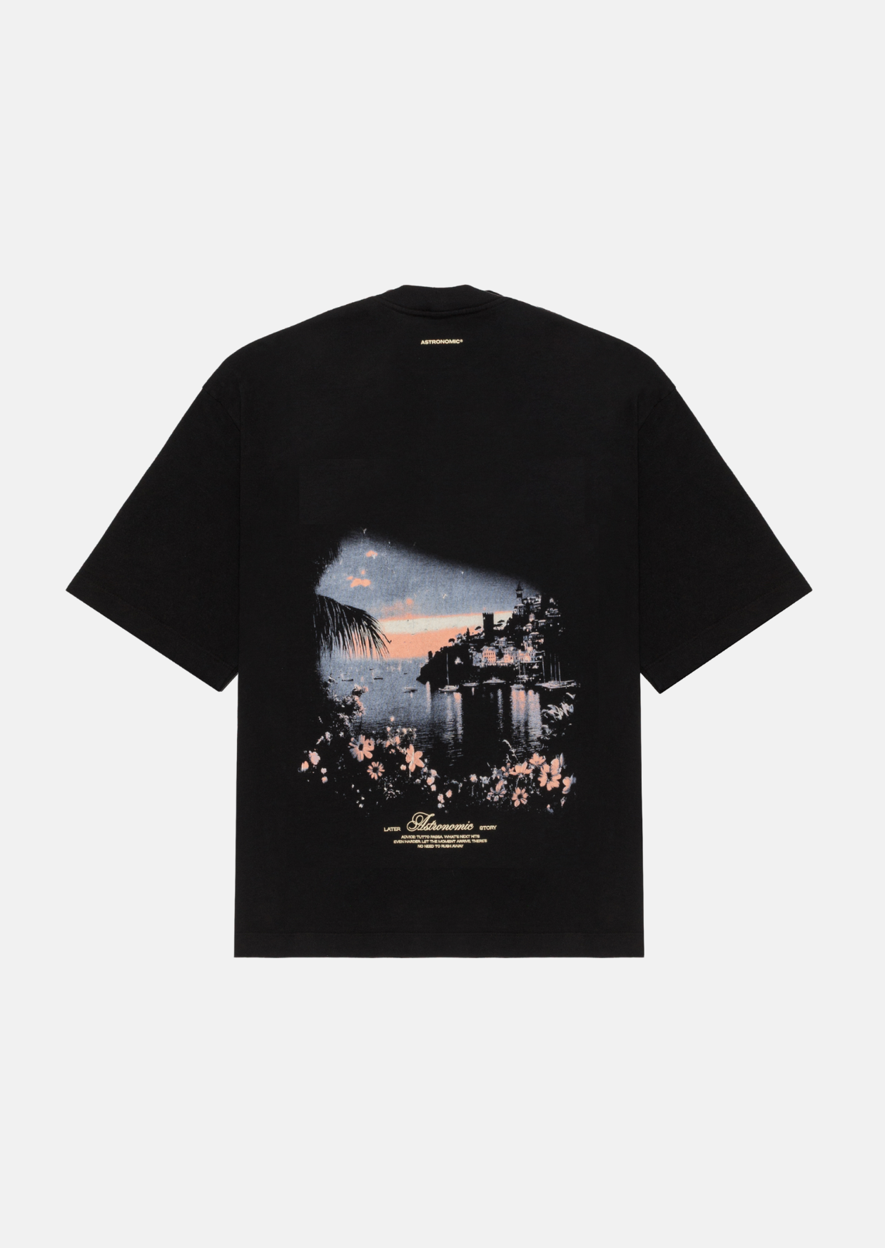 Camiseta Portofino Sunset - Negro