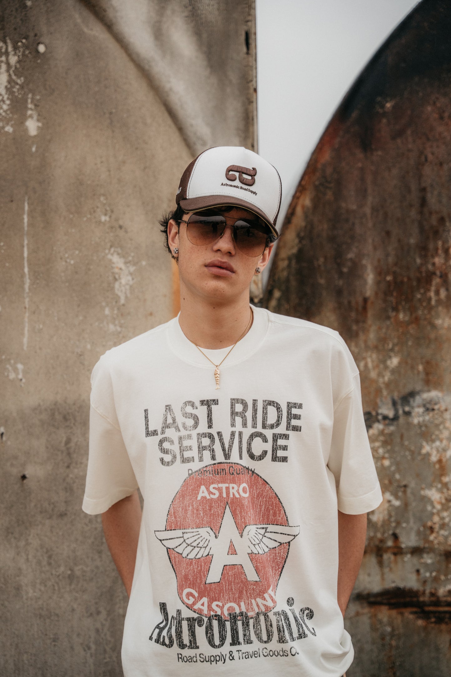 Camiseta Gasoline - Blanco Hueso