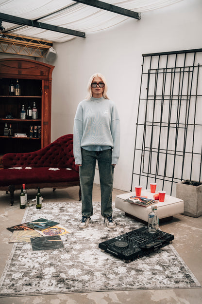 Sweater A-Statement - Azul Bebé