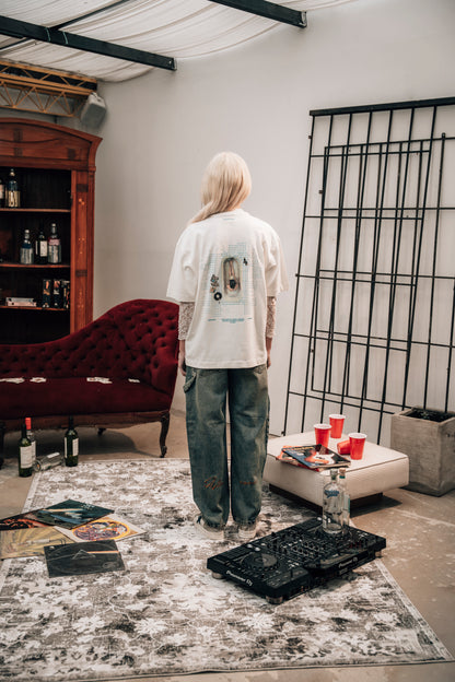 Camiseta Calm & Relaxing - Blanco Crema