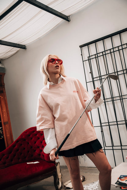 Camiseta Don't Overthink - Rosa Desgradé