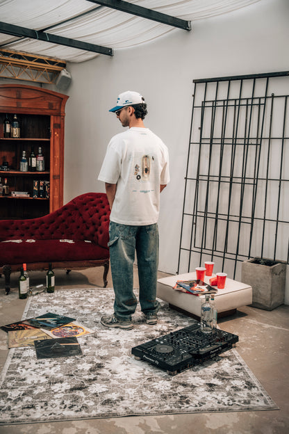 Camiseta Calm & Relaxing - Blanco Crema