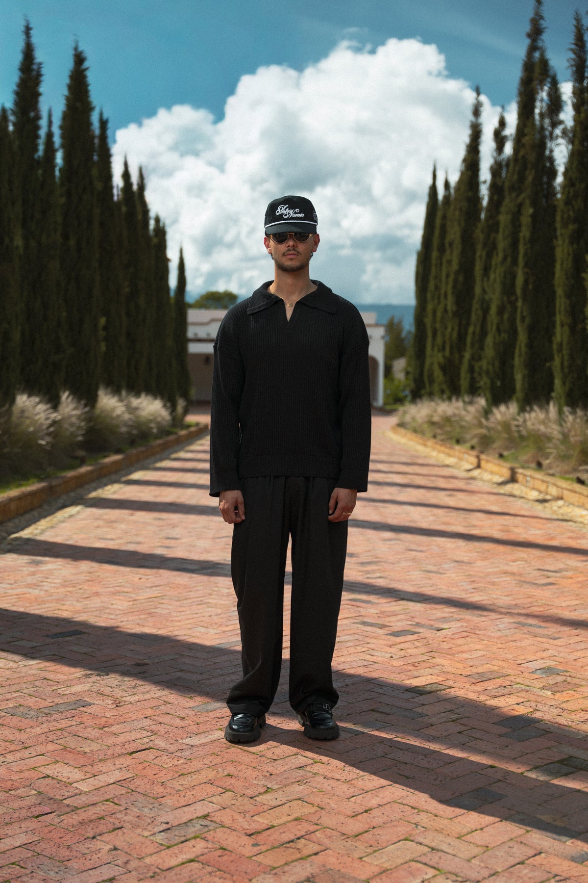 Wide fit Trouser  - Negro