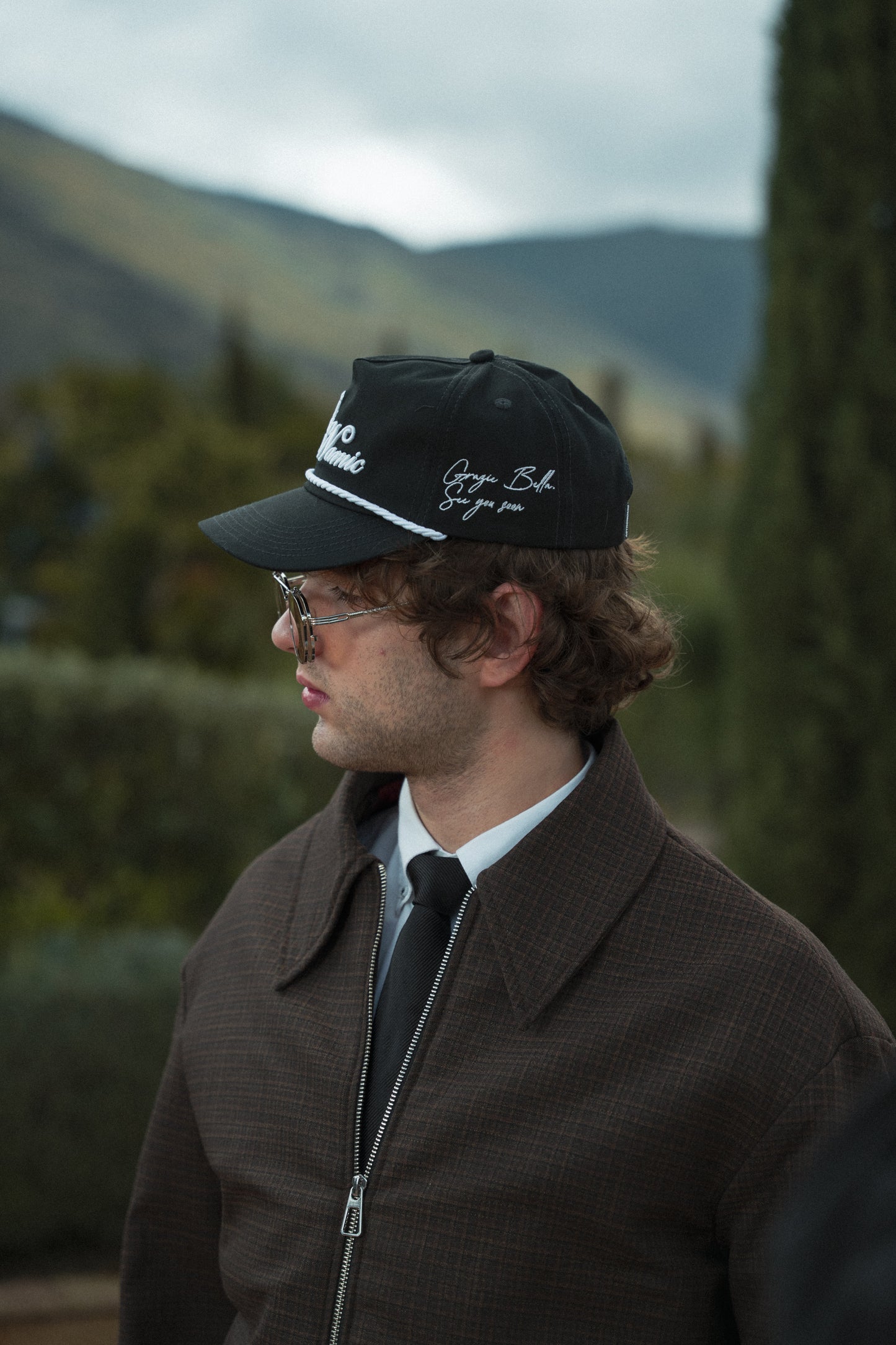 Gorra Golfer Ciao Bella - Negro