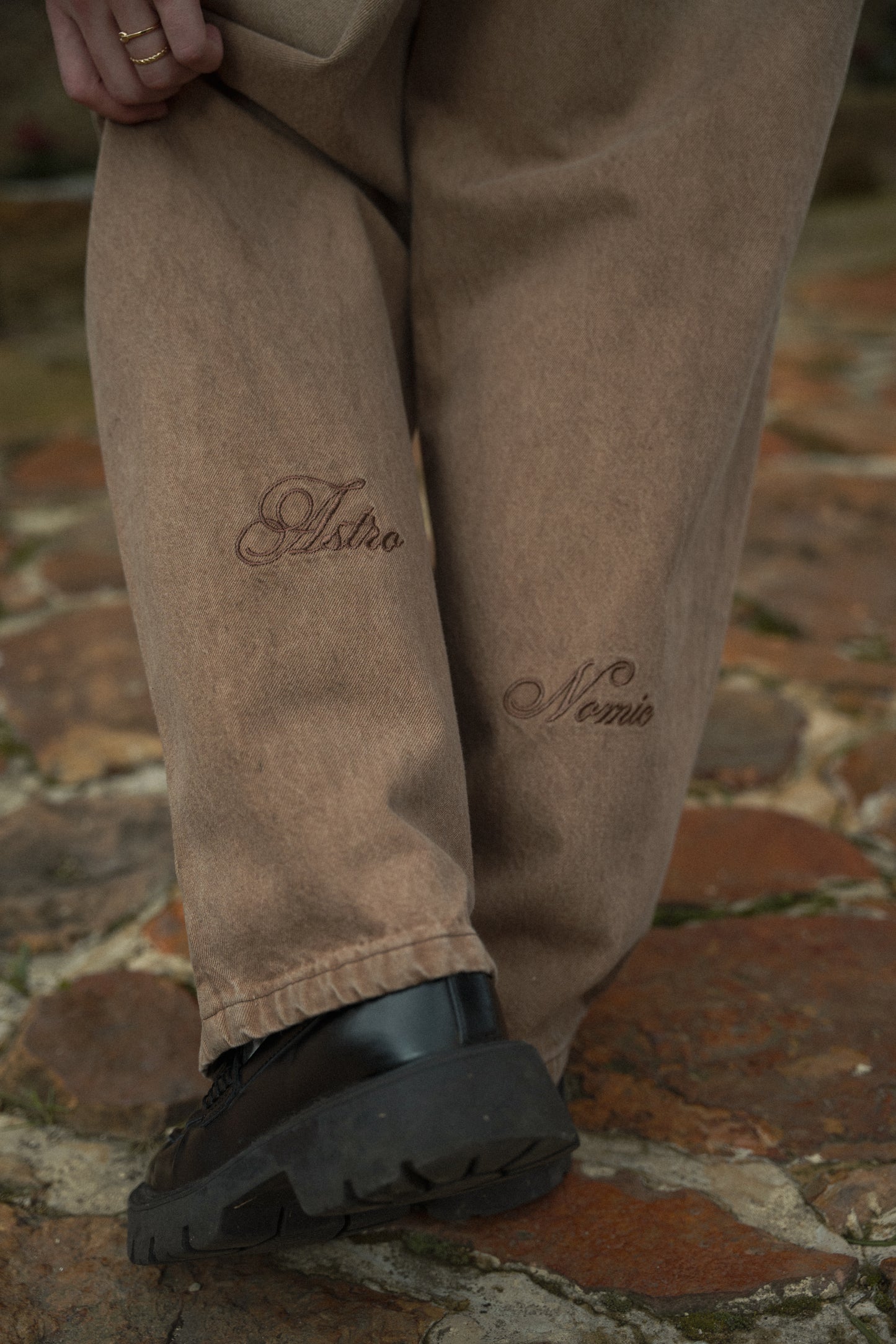 Wide fit Jean  - Arena Desgastado