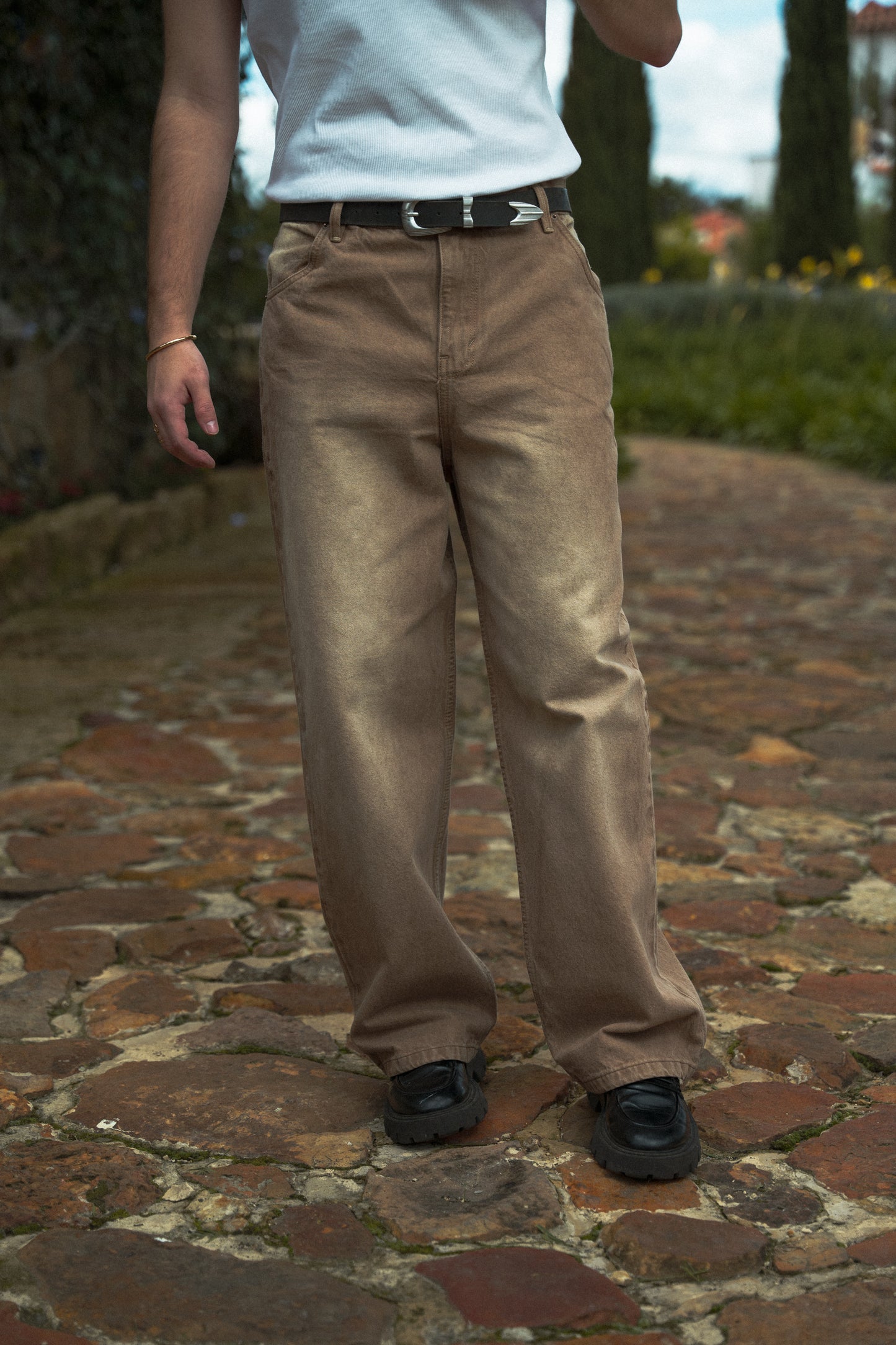 Wide fit Jean  - Arena Desgastado