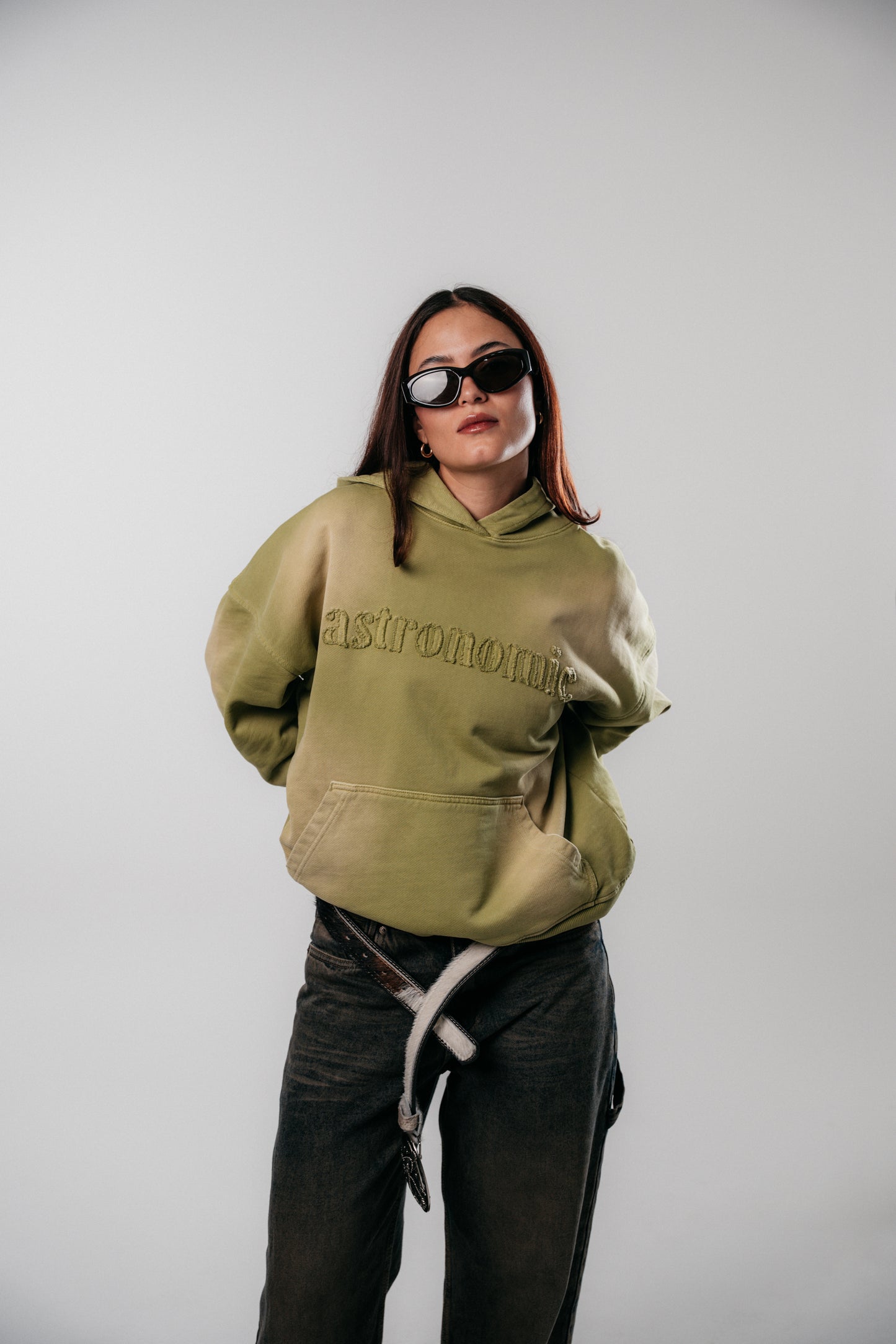 Hoodie Wild Ride - Verde Oliva Desgastado